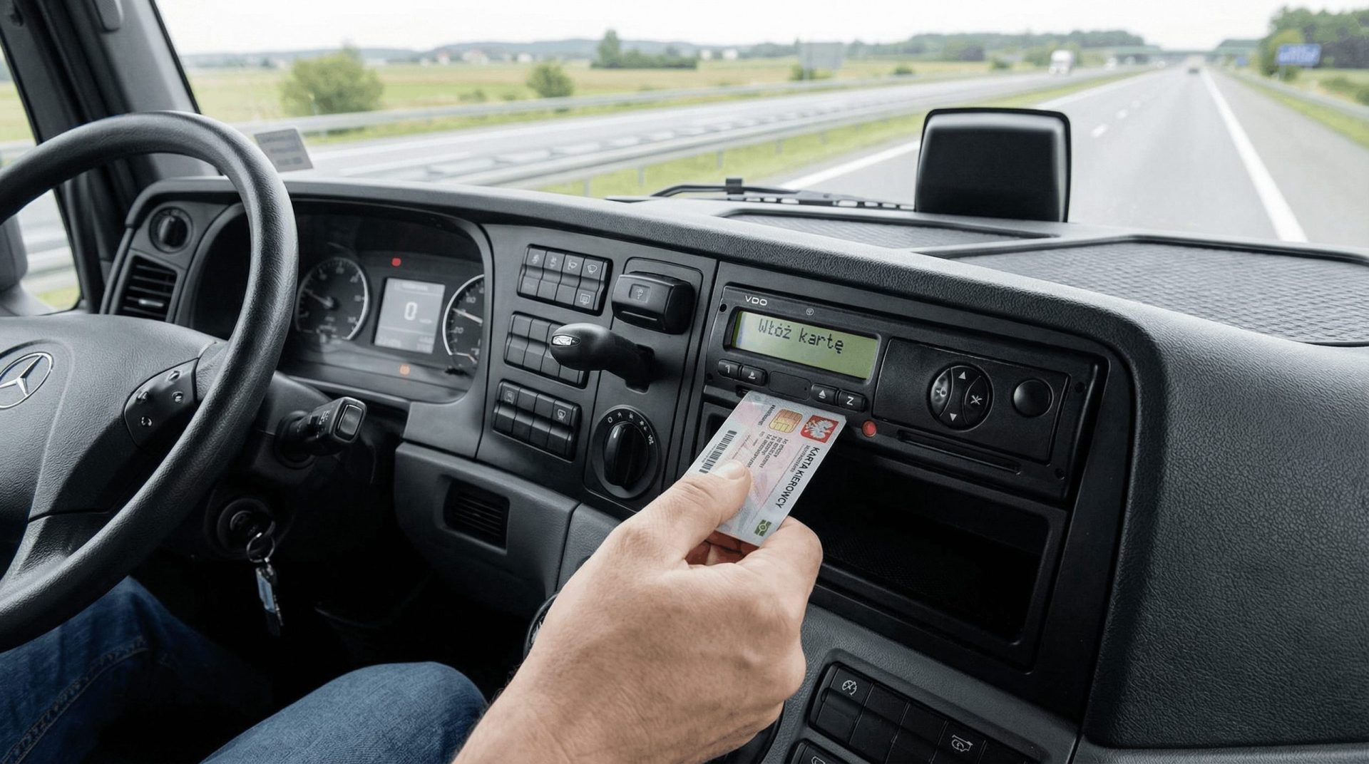 Chip card for tachograph
