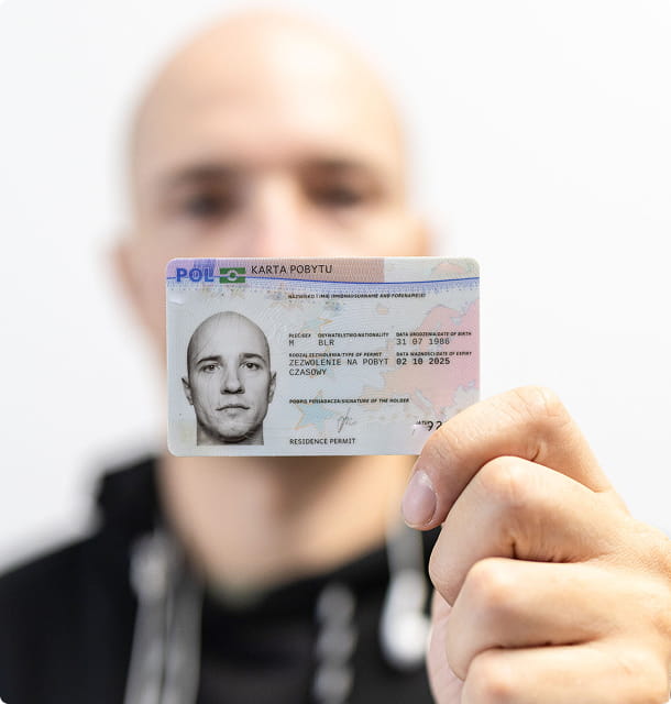 b019f075626e2a88aa486355e770d0c0f105a889 Код 95|Residence card (karta pobytu)